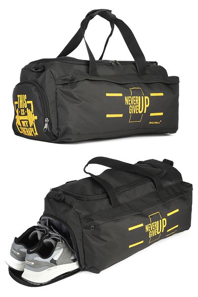 BAGWELL Geantă personalizată de dimensiuni mari cu logo-ul sportiv cu compartiment pentru încălțăminte
