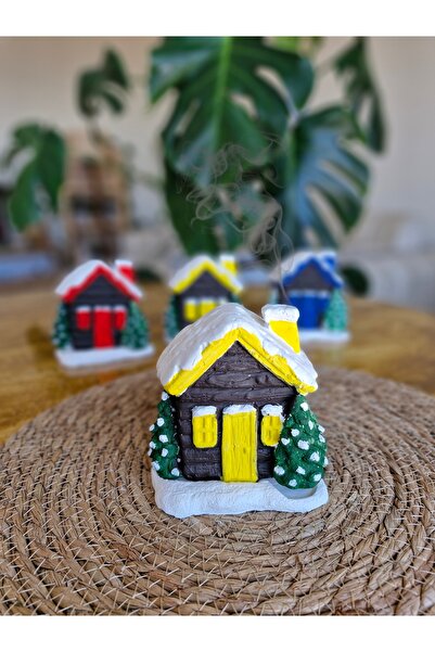 Genel Markalar El Yapımı Dekoratif Ev Şeklindeki Kar Yılbaşı Konseptli Karlı ...