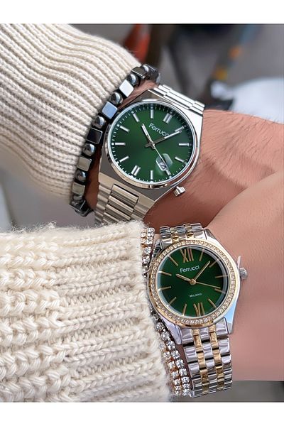 Ferrucci Steel Cord Lovered Double Wristwatch 3 Atm Waterproof