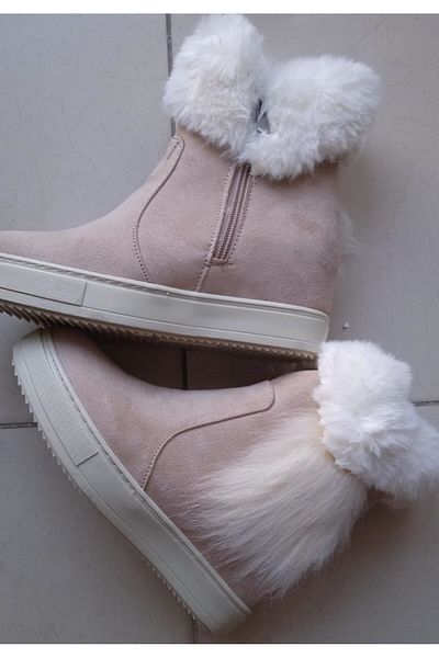 bescobel Baby Hidden Heel Feather Boots