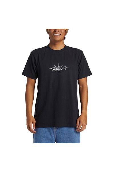 Quiksilver Thorn Badge Stn Ανδρικό Μαύρο T-Shirt Ανδρικό T-shirt Aqyzt09546