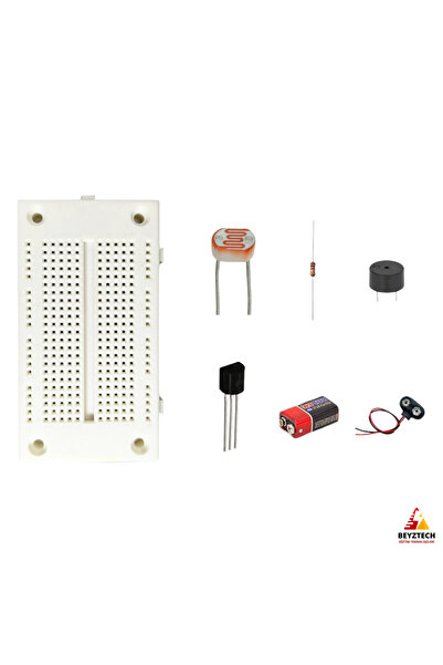 Fapatech Fotodirenç ve Transistör ile Otomatik Gece Lambası Elektronik Devre Eğitim Seti / E-Pdf İçerikli