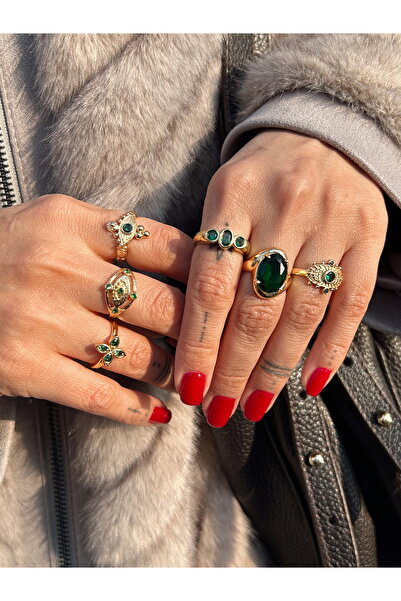 Store Vintage Kristal Taş yüzük