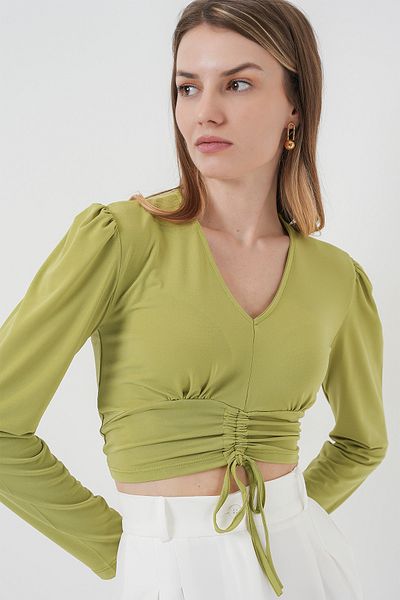 Bigdart 936 Μπλούζα Sandy Crop - E.Green
