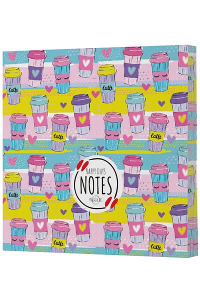 Dokuz Yayınları Vivago Art Coffee 10-15X15 Lined and Unlined Notebook Set - 320 Sheets