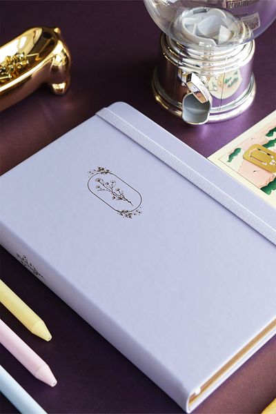 Victoria's Journals 96 Sheets A5 Bujo Vegan Leather Notebook - 160 g Striped