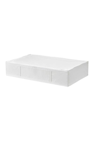 IKEA Skubb 90x53x19 White Impala - Εμπόριο κάτω από το κρεβάτι, μαξιλάρι, σεντόνια, παπλωματοθήκη Κουτί αποθήκευσης ρούχων