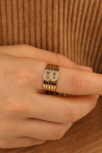 Çgk Çiğdem Gürel Kuyumculuk B Harf Altın Yüzük