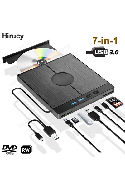 sz master bilişim Dvd Cd Yazıcı Okuyucu 7 Girişli Oyun Film Video Usb Type-C ...
