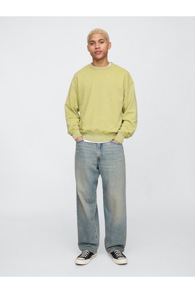 GAP Erkek Mavi UltraSoft Baggy Jean Pantolon