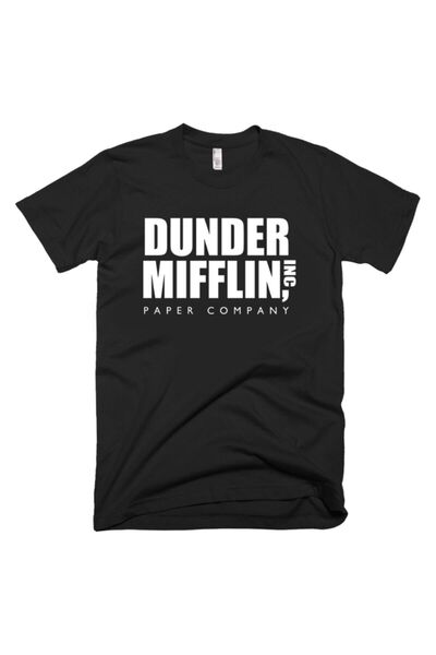 CC STORE Tricou The Office Dunder Mifflin Negru Unisex
