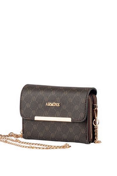 Armine Arm-381 Brown Dotted Women's Bag
