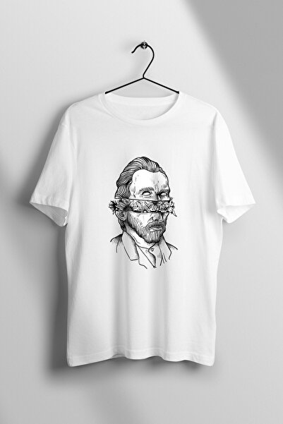 CC STORE Tricou alb unisex Van Gogh