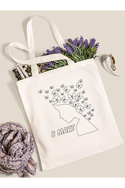 Cemira حقيبة قماش هدية يوم المرأة في 8 مارس، حقيبة كتف هدية، حقيبة حمل، حقيبة...