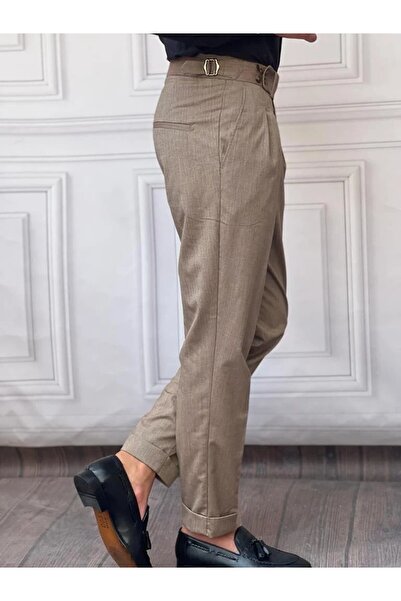 MODEFENDİ Rahat Kalıp Şalvar Kesim Kumaş Pantolon