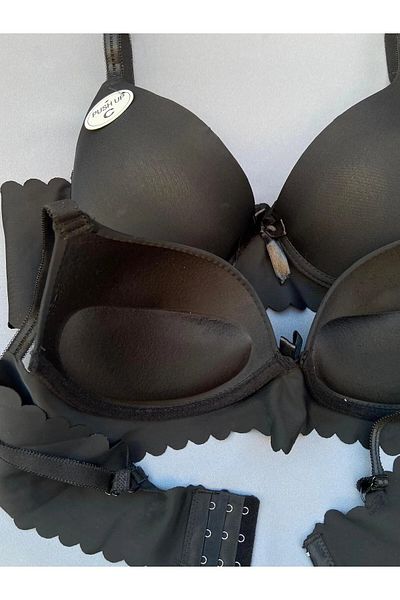 Blizard Μαύρο σουτιέν με κομμένο λέιζερ Push Up Underwire