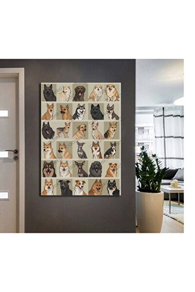 caddeko vtr79 Pet Center Dekorasyon Veteriner Kliniği Köpekler Tablo