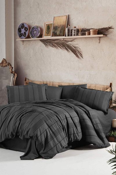 Clasy Σετ Παπλωματοθήκη Arakis Smoked 100% Cotton Single Boutique