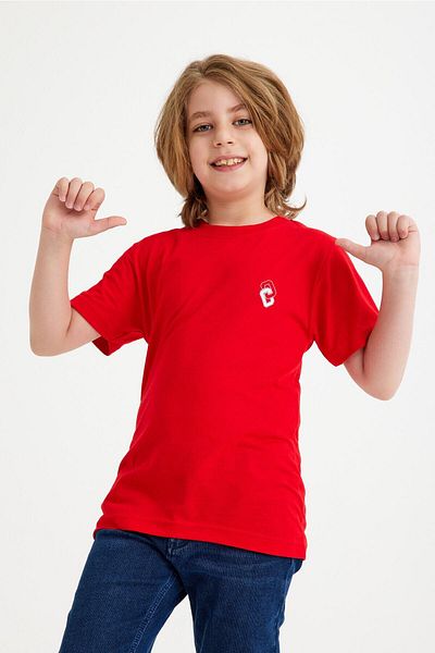 CC STORE Cc Logo Printed Children's T-Shirt for Ages 5-15