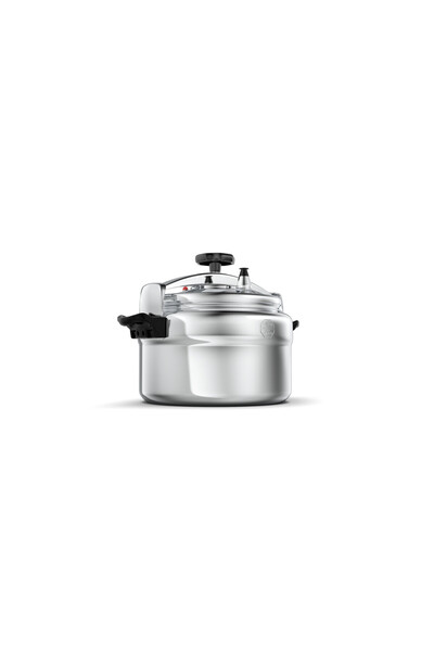 ALSAIF Aluminum Pressure Cooker Size: 4 Liter, Color: Silver Model: K99004, 5 Years Warranty