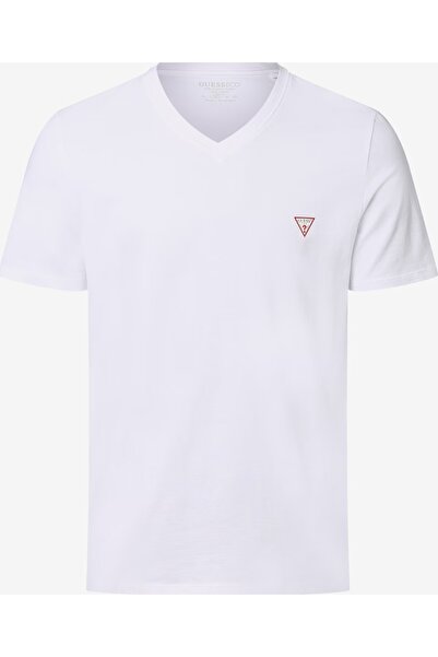 Guess Jeans Tricou alb Slim Fit pro dámské tričko Guess Jeans G011 Pure White