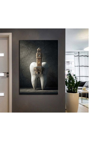 caddeko dsc837 Diş Hekimi Poliklinik Diş Anatomisi Kanvas Tablo Modern Klinik...