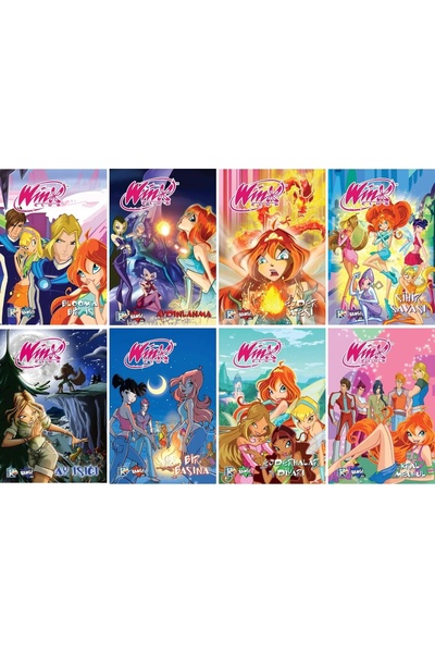 Komikşeyler Yayıncılık Winx Club 9-10-11-12-13-14-15-16 set (8 kitap)