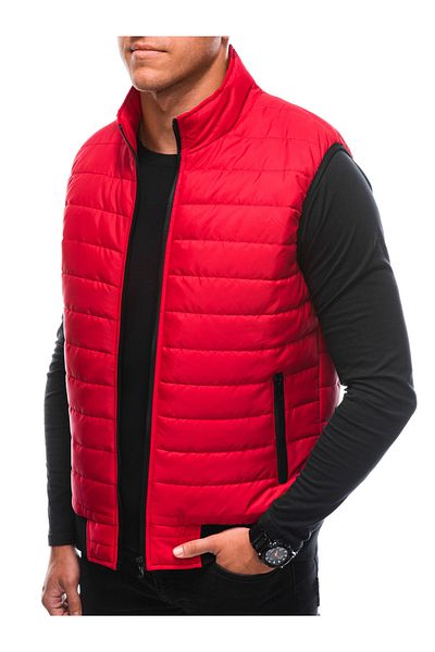 OMBRE Herren Steppweste V59 - rot M