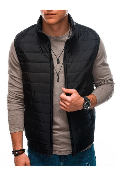 OMBRE Herren Steppweste V59 - schwarz L