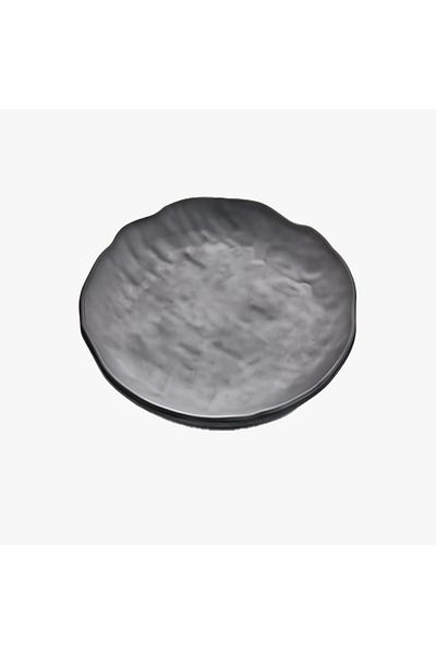 HIC Melamine Serving Plate Black Color Size 28 cm
