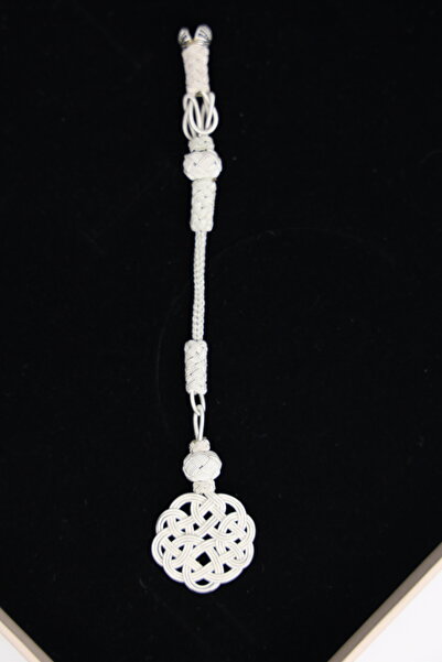 Black Sea Port Trabzon İşi El Örme Kazaz Gümüş Rengi İmame Püskül