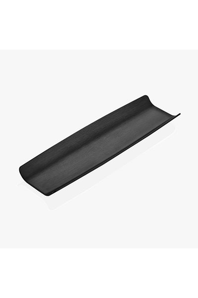 HIC Melamine Regtangular Serving Plate Black Color Size 53 cm