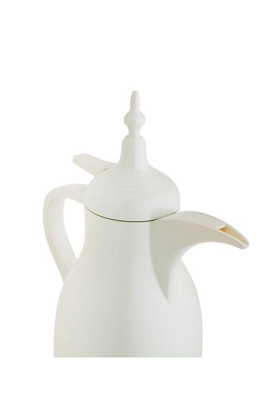 HIC Nora Single Thermos Dallah 1.0 Liter mat white