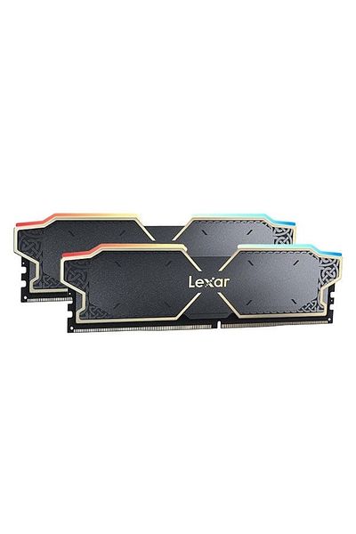 Lexar Thor RGB 32GB (2x16GB) 6000MHz CL38 INTEL XMP 3.0 - EXPO DDR5 Heatsink Black Ram