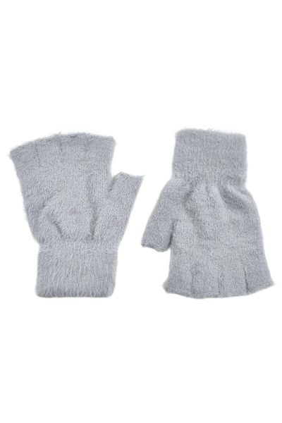 AXE SPORTSWEAR Winter Soft Textured - Fingerless Plush Cutout Glove, Half Finger Comfortable Use Gloves