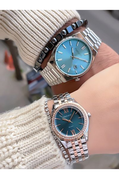 Ferrucci Steel Cord Lovered Double Wristwatch 3 Atm Waterproof