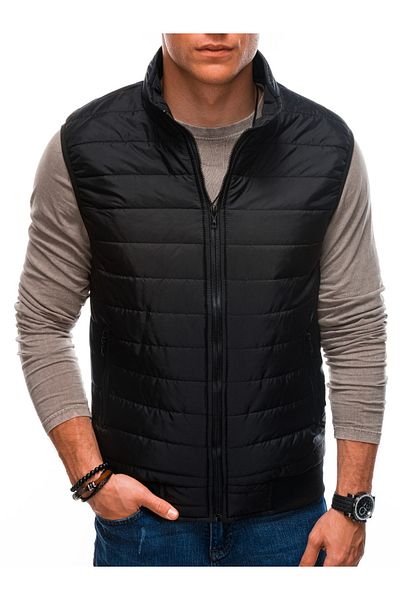 OMBRE Herren Steppweste V59 - schwarz L