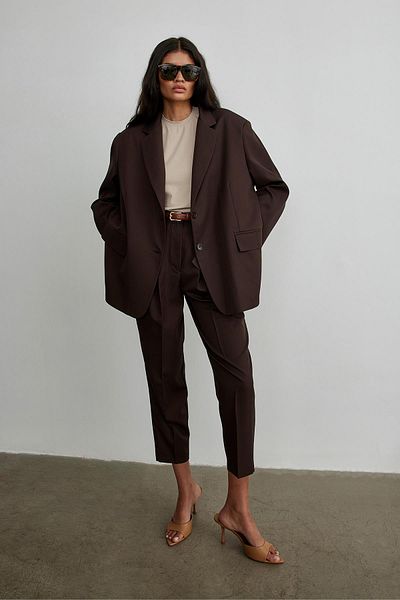 Suud Collection Σκούρο καφέ παντελόνι ιππασίας