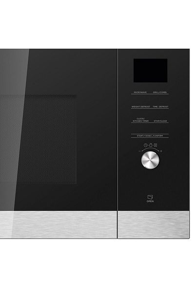 MASTER KİTCHEN Cuptor microunde incorporabil Master Kitchen MKMW 3825-EDBK, 25 L, 5 functii, Grill, Negru/Inox