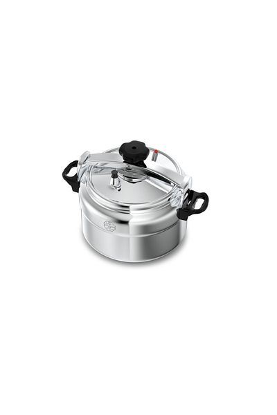 ALSAIF Aluminum Pressure Cooker Size: 4 Liter, Color: Silver Model: K99004, 5 Years Warranty
