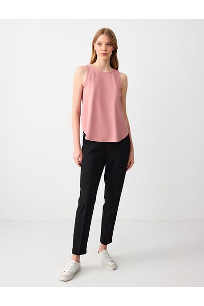 Jimmy Key Dusty Rose Relaxed Fit Round Neck Knitted Undershirt