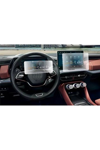 ael-tech Skoda Kodiaq 13 Inch - Navigation Digital with Air Conditioner Interior Screen Nano Screen Protector Set of 3
