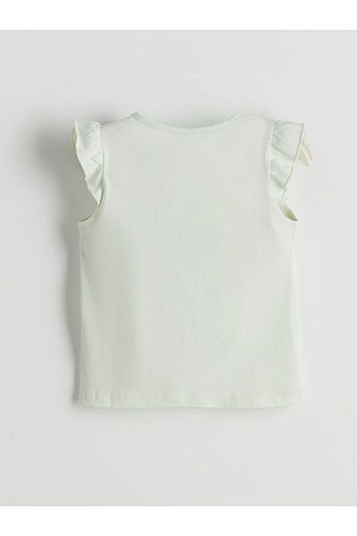 LC Waikiki LCW ECO Crew Neck Basic Girl's T-Shirt