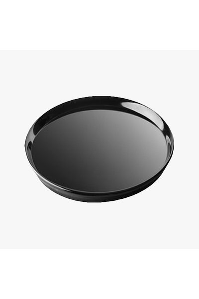 HIC Melamine Round Serving Plate Black Color Size 40 cm
