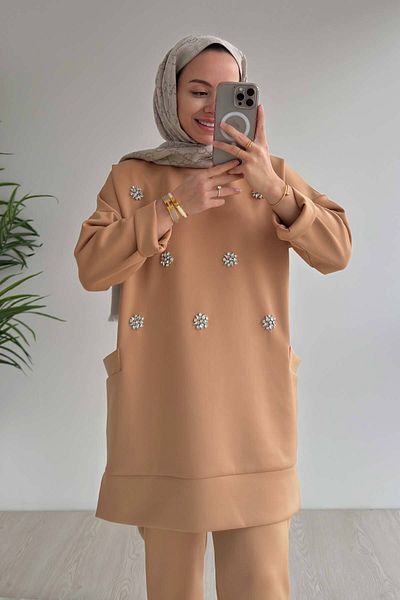 Ka Hijab Camel Scuba Hijab - Crew Neck Set of 2