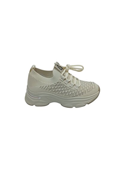 Guja KADIN BEJ TRİKO SNEAKER SPOR AYAKKABI