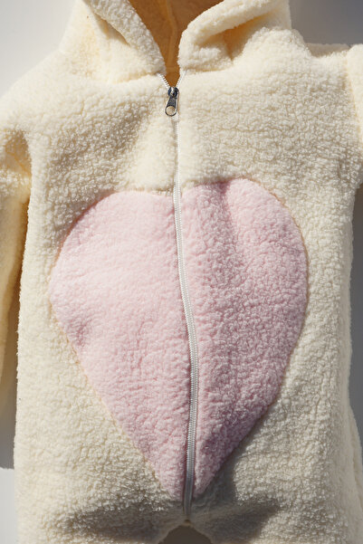 bshood X Silk Atlas Baby Girl and Child Plush Booties Rabbit Jumpsuit