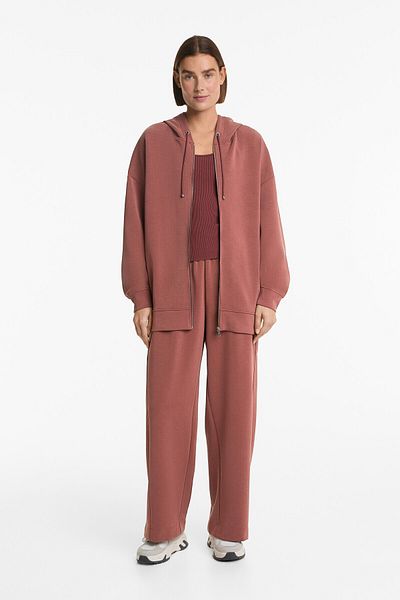 Oysho Long jacket with soft-touch brushed modal