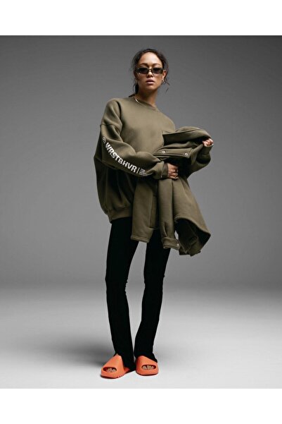 CC STORE Najgora majica sa kapuljačom kaki boje