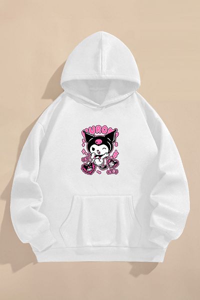 PURE EFFECT Hanorac pentru copii din trei fire gros de iarnă |   Imprimeu Lilo și Stitch